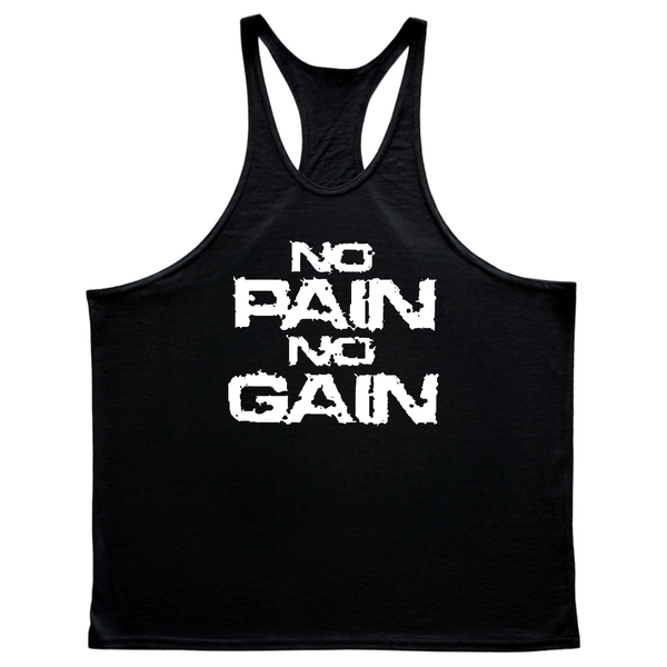 NO PAIN NO GAIN Bodybuilding Muscle Sleeveless Tank Tops
