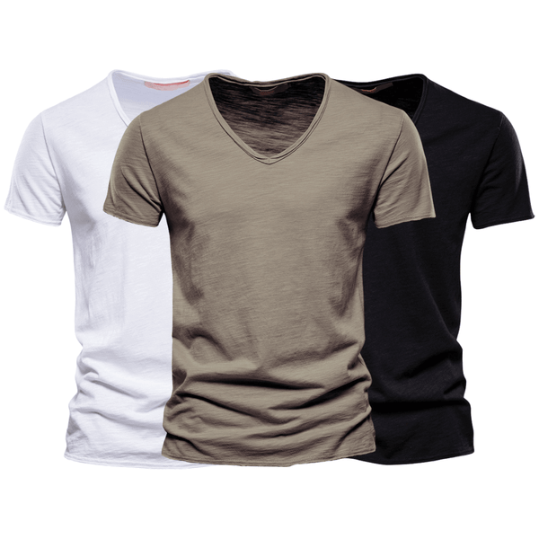 3 Pack Men's V Neck T-Shirt