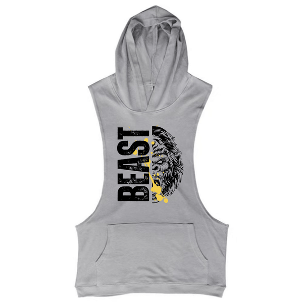 Men's BEAST Workout Hooded Tank Tops