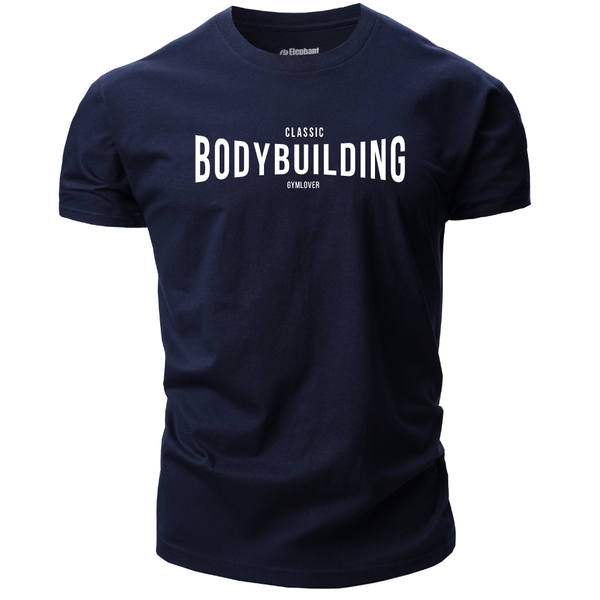 navy blue Men's Bodybuilding T-Shirt