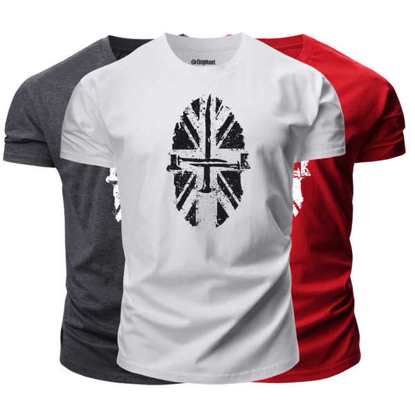 3 Pieces Men's Spartan Graphic T-Shirt