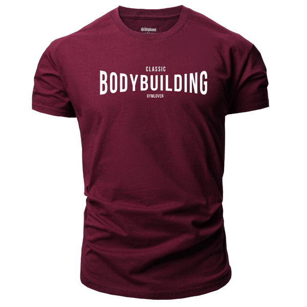 wine red Men's Bodybuilding T-Shirt