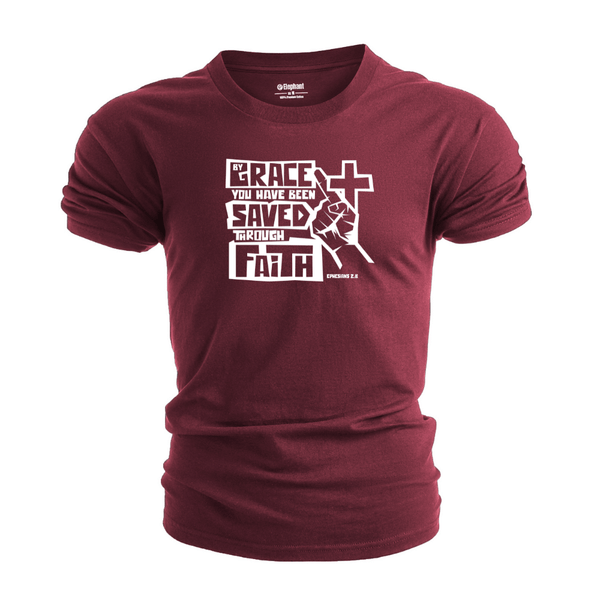BY GRACE WE HAVE BEEN SAVED THROUGH FAITH T-shirt for Men