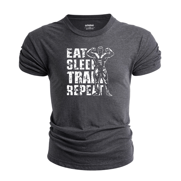 Men's EAT SLEEP TRAIN AND REPEAT Graphic Tees