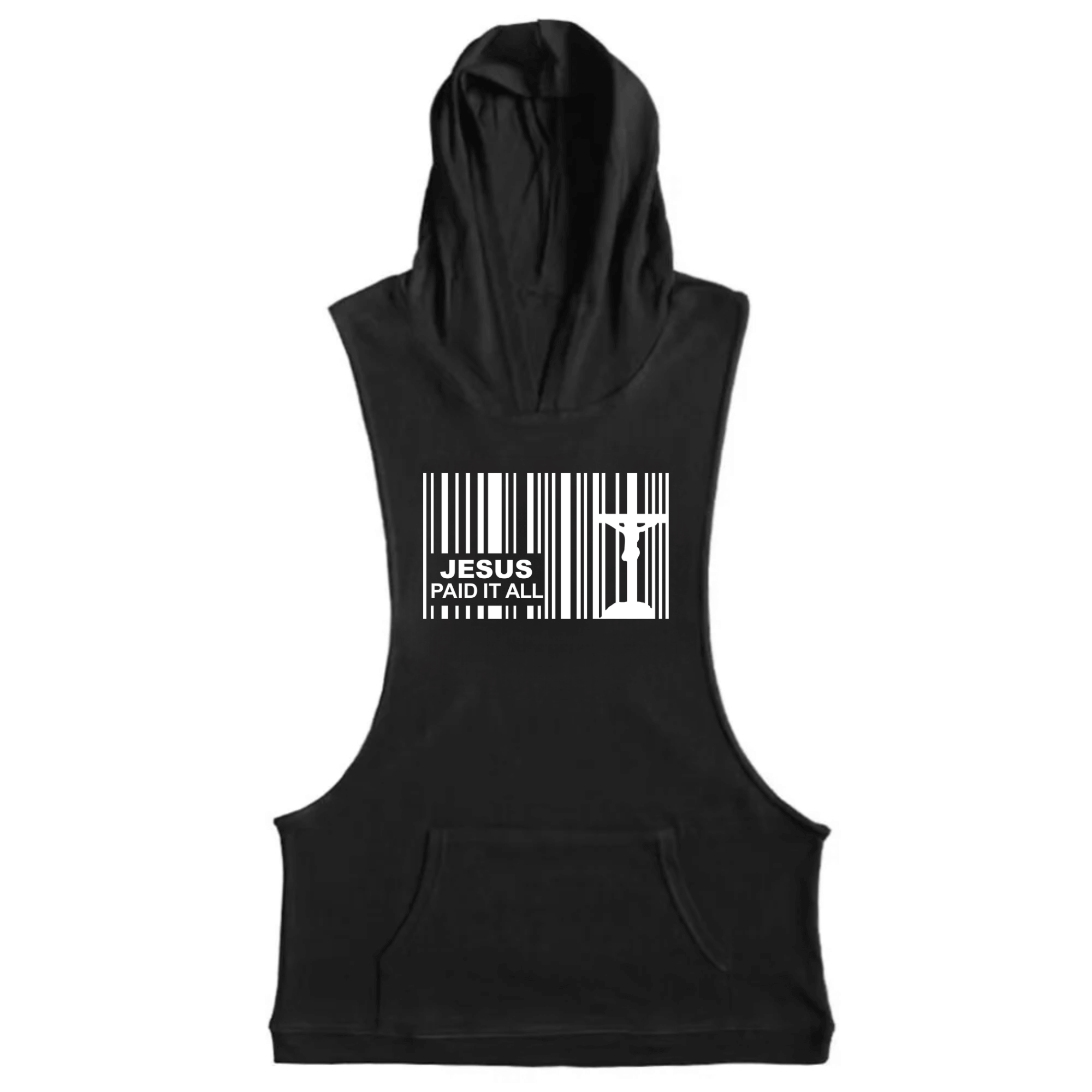 JESUS PAID IT ALL GYM Sleeveless Hoodie
