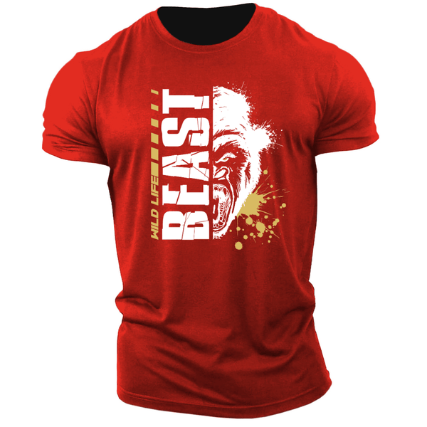 red Men's BEAST Graphic Tees