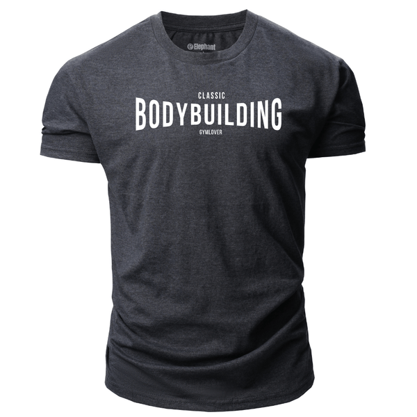 dark grey Men's Bodybuilding T-Shirt