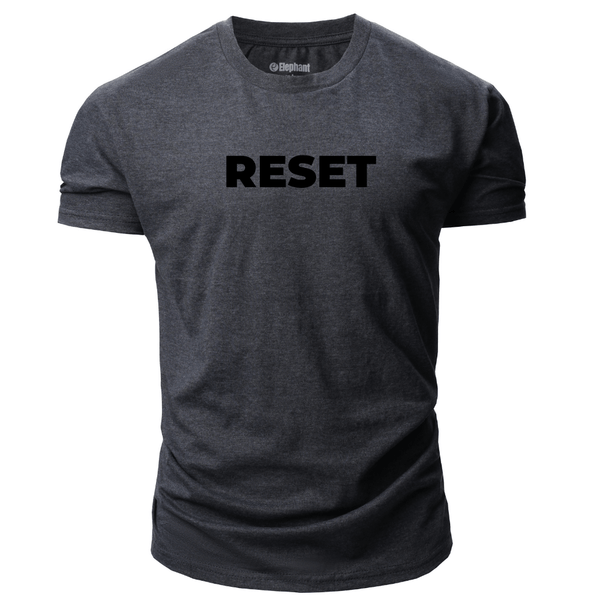 dark grey RESET Men's Cotton Tees