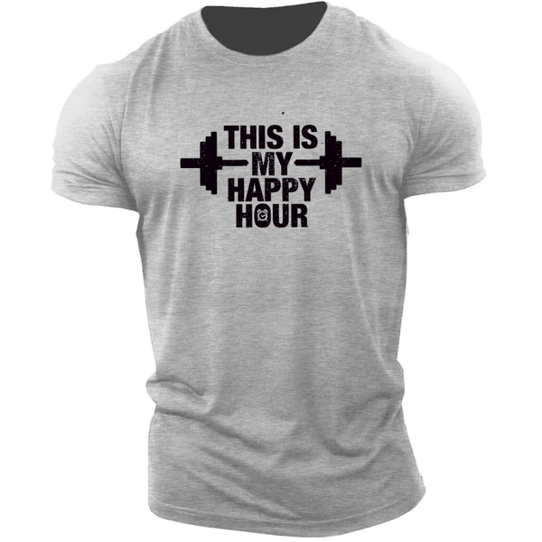 Men's THIS IS MY HAPPY HOUR T-shirt