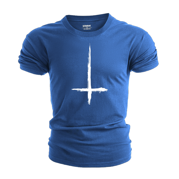 Men's Christian Cross Upside Down T-Shirt
