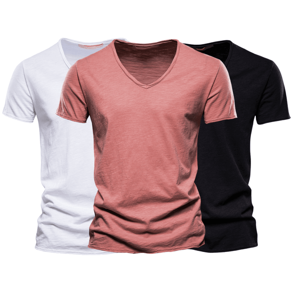 3 Pack Men's V Neck T-Shirt