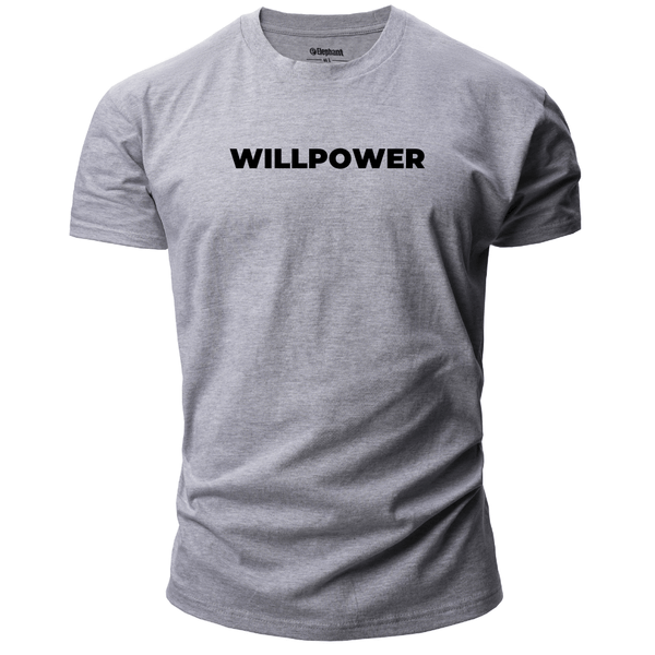 sport grey WILLPOWER Men's Cotton Tees