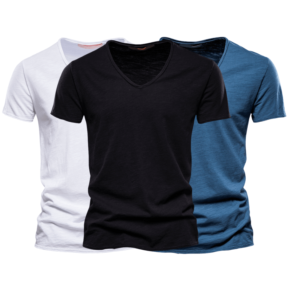 3 Pack Men's V Neck T-Shirt