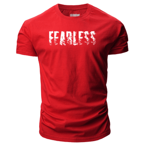 red Men's FEARLESS Inspirational T-shirt