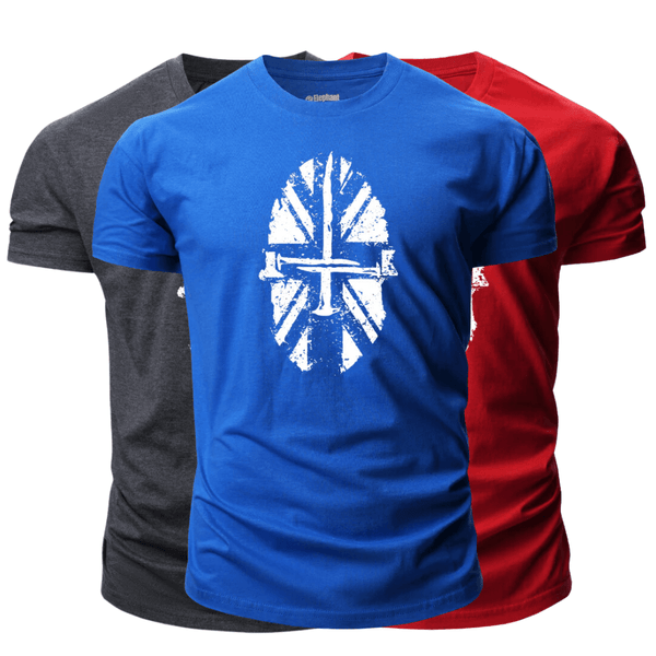 3 Pieces Men's Spartan Graphic T-Shirt