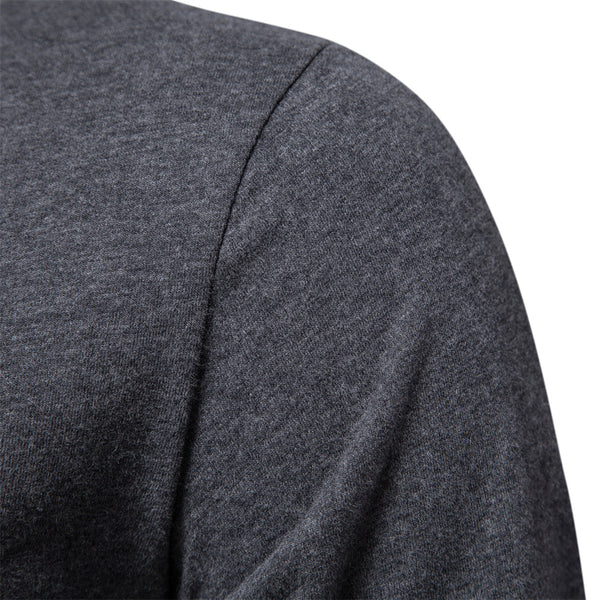 Men's Long Sleeve Solid Color T-Shirt