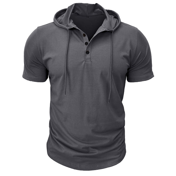 Men's Fitness Hoodie With Short Sleeve