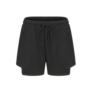 Men's Quick-Drying Fake Two-Piece Training Fitness Shorts