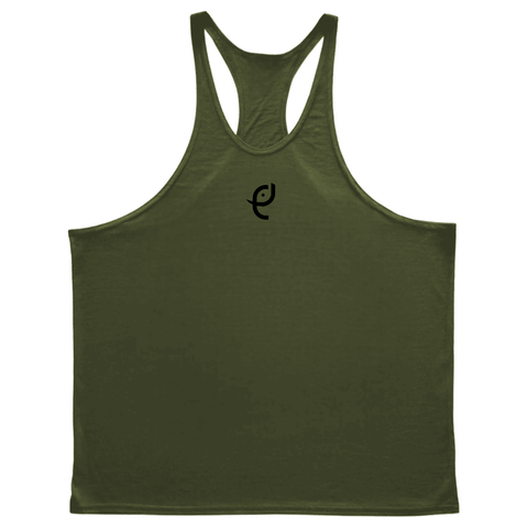 navy green ElephantJay Men's GYM Stringer