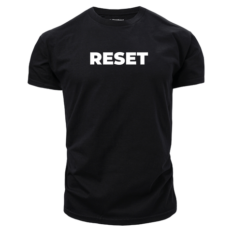 black RESET Men's Cotton Tees