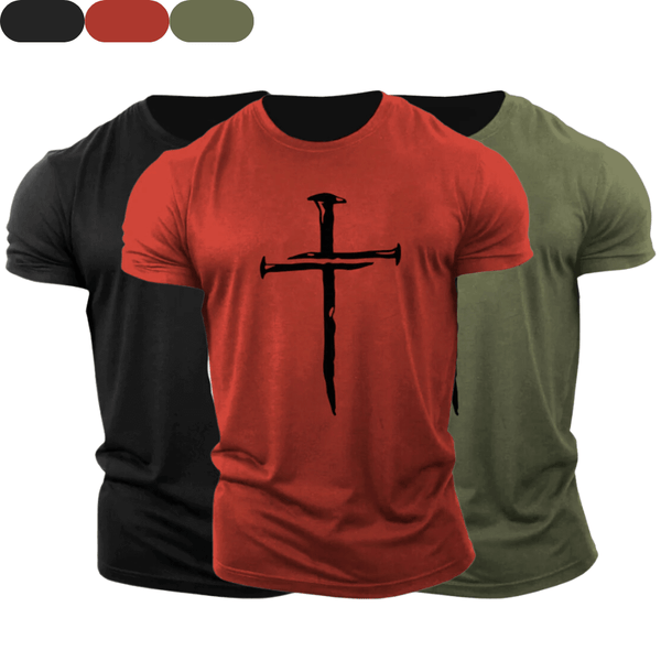 3 Pack Men's Cross Cotton Tees