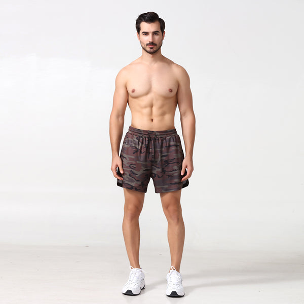 Fake Two-Piece Double-Layer Quick-Drying Sports Shorts