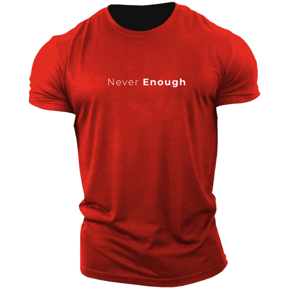 red never enough t-shirt