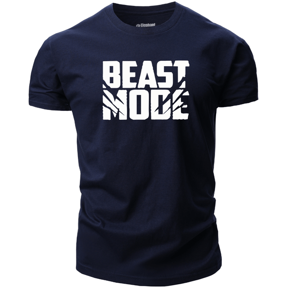 navy blue Men's BEAST MODE GYM T-shirts