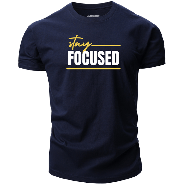 navy blue Men's Stay FOCUSED T-shirt