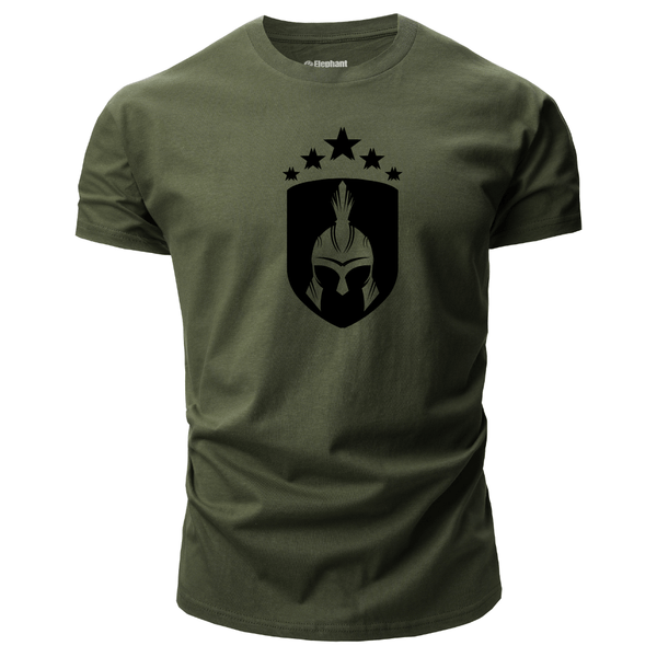 navy green Men's Spartan Short Sleeve T-Shirt