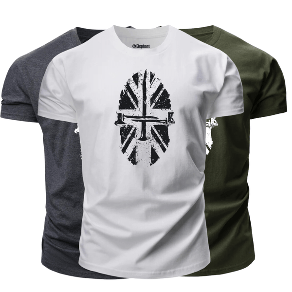 3 Pieces Men's Spartan Graphic T-Shirt