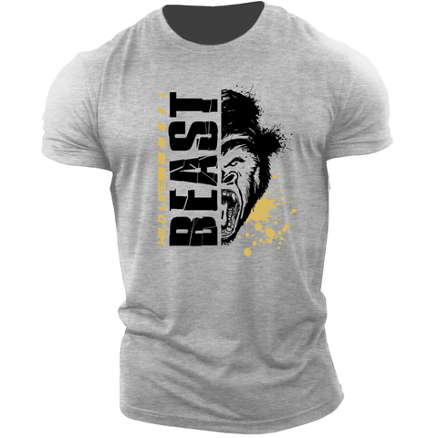 sport grey Men's BEAST Graphic Tees