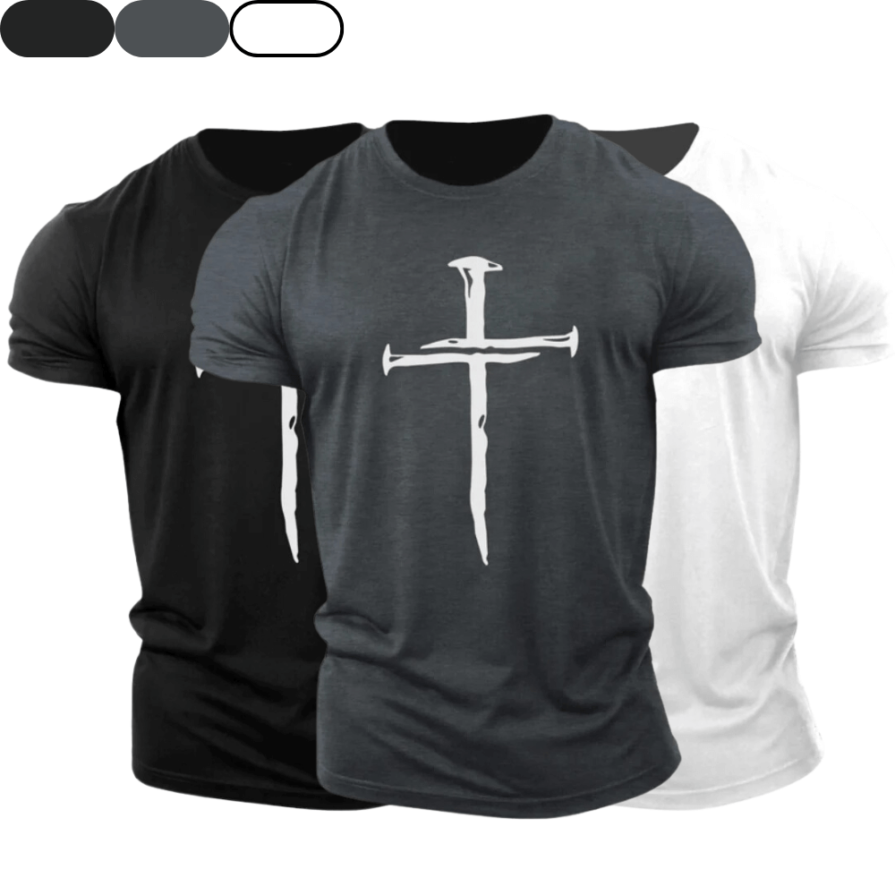 3 Pack Men's Cross Cotton Tees