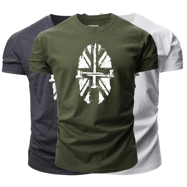 3 Pieces Men's Spartan Graphic T-Shirt