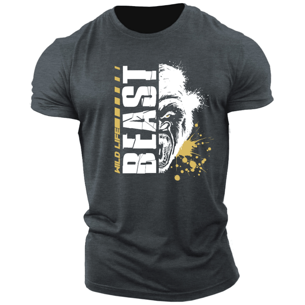 dark grey Men's BEAST Graphic Tees