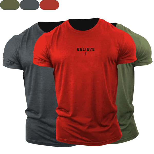 3 Pack Men's Cross Cotton Tees