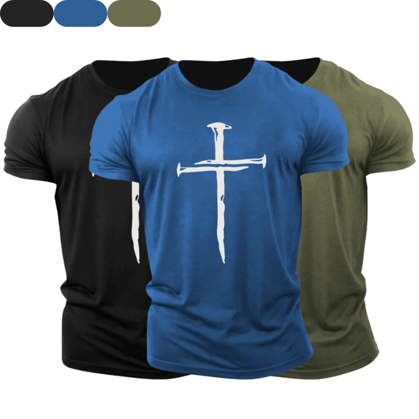 3 Pack Men's Cross Cotton Tees