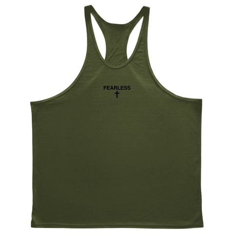 FEARLESS Cross Men's Gym Stringer Tank Tops