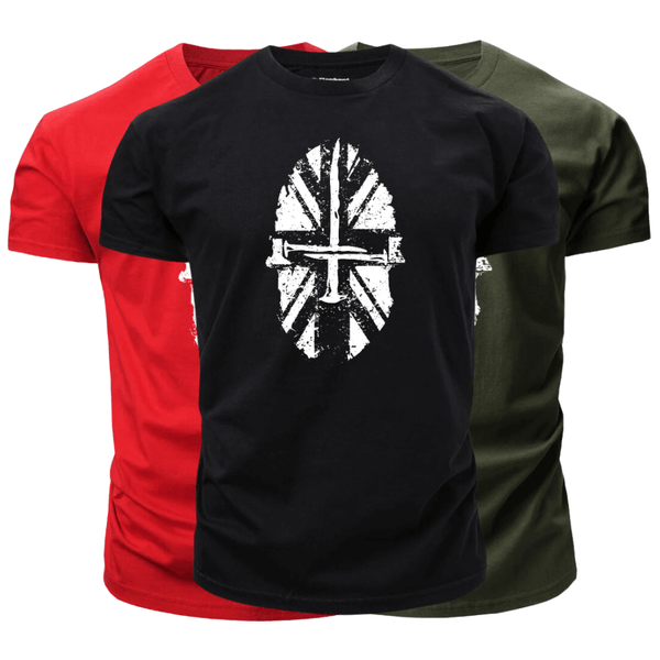 3 Pieces Men's Spartan Graphic T-Shirt