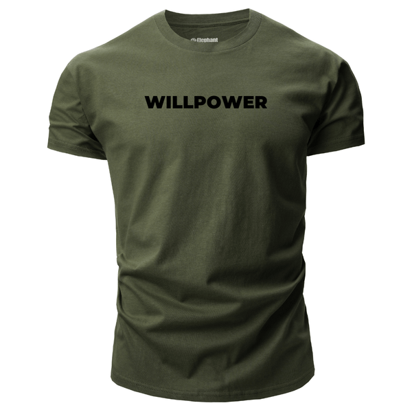 navy green WILLPOWER Men's Cotton Tees