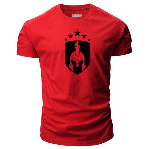 red Men's Spartan Short Sleeve T-Shirt