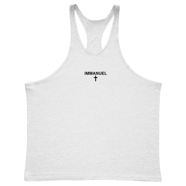 IMMANUEL Cross Men's Gym Stringer Tank Tops