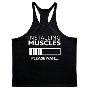 Men's Installing Muscles Stringer