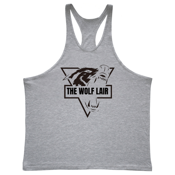 grey THE WOLF LAIR Workout Tank Tops
