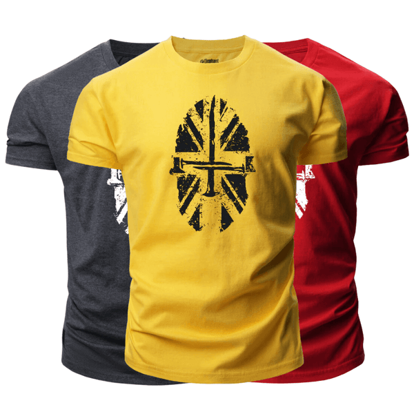 3 Pieces Men's Spartan Graphic T-Shirt