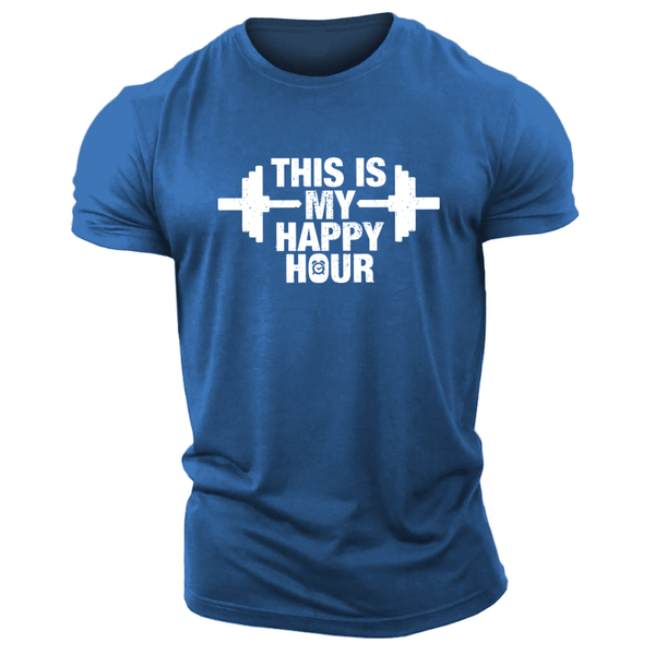 Men's THIS IS MY HAPPY HOUR T-shirt