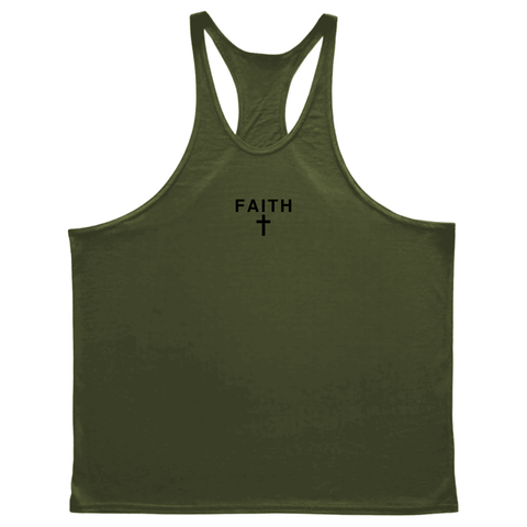 FAITH Cross Workout Stringer Tank Tops