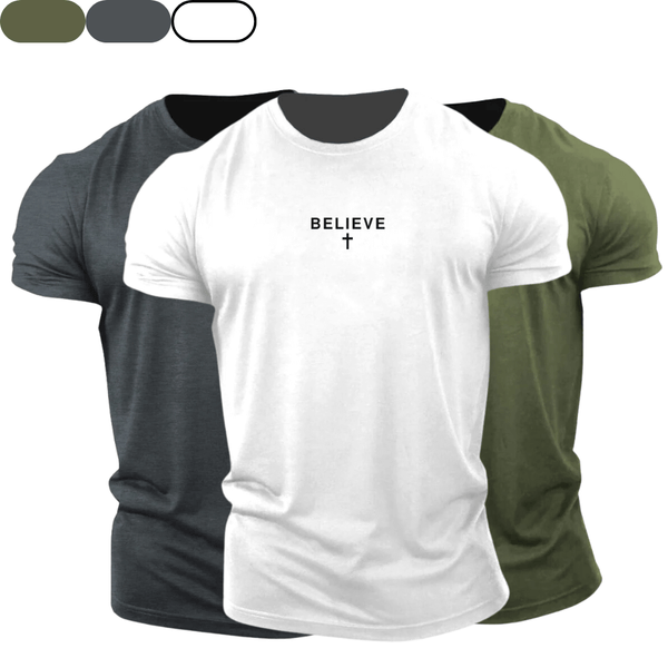 3 Pack Men's Cross Cotton Tees