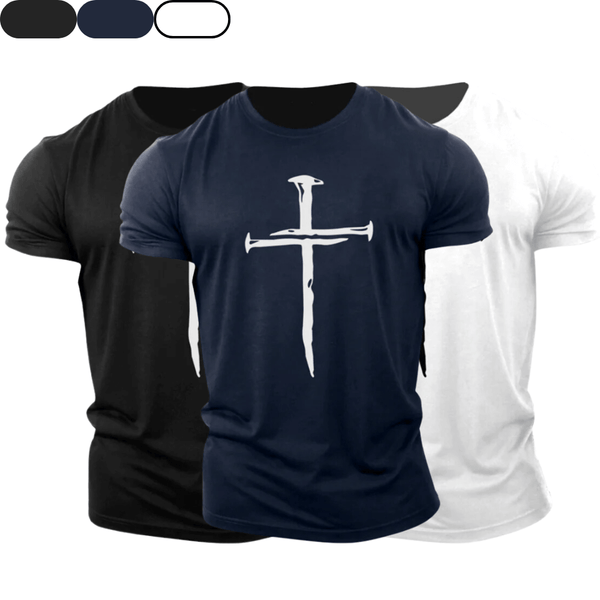 3 Pack Men's Cross Cotton Tees