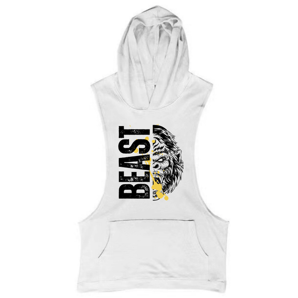Men's BEAST Workout Hooded Tank Tops